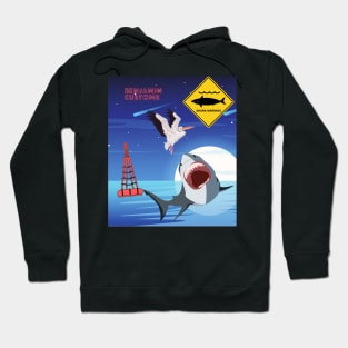 Shark warning Hoodie